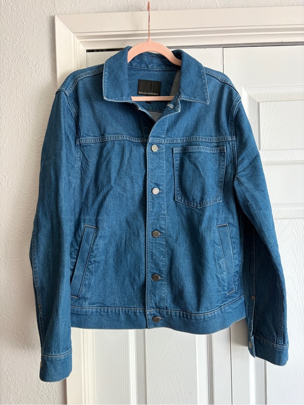 Banana Republic Men's Denim Trucker Blue Jacket